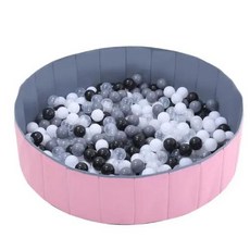 재고 두꺼운 PVC 접이식 휴대용 야외 물놀이 개 욕조 애완동물 수영장 업그레이드 신제품 여름, Pink-120 30cm