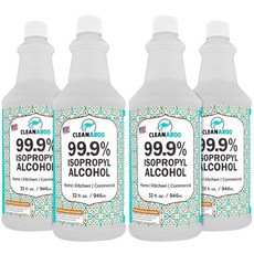 이소프로필알코올 99.9 1Gal 4x32oz, 1 Gallon (128 oz), 4개