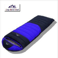LMR 동계침낭 덕다운 캠핑침낭 2000g 네이비블루, 단품