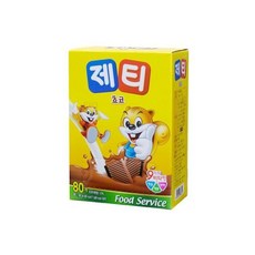 제티 초코 80T/1360g, 1.36kg, 16개, 80개입