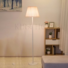 kirahosi 북유럽 플로어 스탠드 거실 침실 조명등 19호+ 덧신 증정 CN0ngt2g, 블랙+샴페인 5W LED