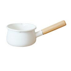 법랑 이유식 냄비 화이트 대형 직화 인덕션냄비, 1개, 15cm