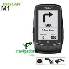 메이란속도계 meilan m1m2 gps 자전거 컴퓨터 무선 속도계 탐색 자전거 주행 거리계 ant+ 케이던스 센서 심박수 모니터, m1
