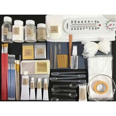 은점토 공예 키트 세트 금 수리 데이트 선물 클레이 점토 실버 DIY 공방 목재 재료