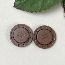 헤세드 NEW) 22mm 플라스틱 자석단추 (1개), 브라운, 1개 - 헤세드