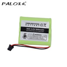뜨거운 판매 무선 전화 교체 배터리 BT 905 800mAh 3.6v Ni cd KX A36 P P501 AE 255 B300 ATT 3AAB BT 800 P P5, 1개, 단일