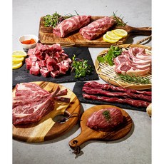 더부처스램 양갈비 양꼬치 6종 양고기, 1. 숄더랙(500g) + 증정품, 1개