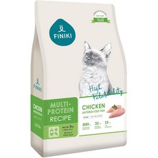 피니키 고양이 멀티 프로테인 치킨 & 피쉬 6kg + [증정] 네츄럴코어 캣쵸10g 4개