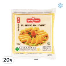 왕부정 중국식품 제일가 춘권피 싱가폴산 6인치 냉동 스프링 롤, 400g, 20개
