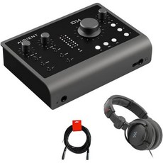 Audient Polsen HPC-A30-MK2 Closed-Back Studio Monitor 헤드폰 및 XLR-XLR 케이블 iD24 데스크탑 10x14 USB-C 오디오 인터