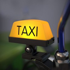 카폴레옹 TAXI 오토바이 바이크 택시 LED라이트 튜닝용품, 택시 라이트