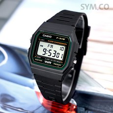 CASIO 카시오 남성 F-91W-3D 군인 군대 군용 전자 스포츠 시계