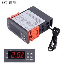 부화기 계란부화기 달걀부화기 병아리부화기 인큐베이터STC-1000 LED 디지털 온도 컨트롤러 온도 조절기 온, 03 12V, 1개