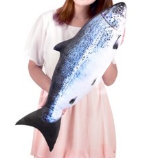 물고기 연어 대형 캐릭터 인형 바디필로우 생선 쿠션 긴베개 봉제 완구, 80CM