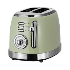 빵메이커 빵만들기 가정용 자동 토스트 미니 토스터 레트로 아침 식사 샌드위치, 01 green, 미국, green+미국