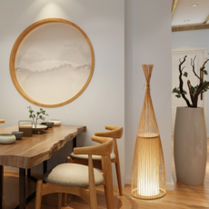 라탄조명스탠드