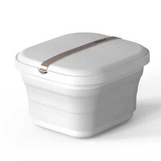 드리마켓 족냉증 족탕기 접이식 발찜질기 가정용 스파, 리모콘 3단계 온도조절 화이트