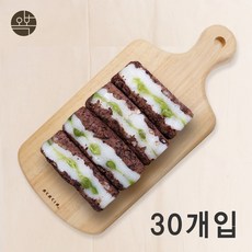 오복떡집 완두배기 찰떡 찹쌀떡 팥시루떡 완두콩떡 영양찰떡 식사대용 개업 이사 선물 답례 결혼, 30개입