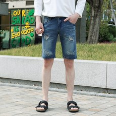 남자데님반바지