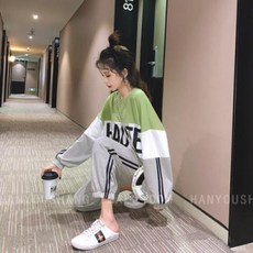 시크온미 여자 트레이닝세트 츄리닝 운동복 에슬레져룩 엄마등원룩 조커팬츠 세트