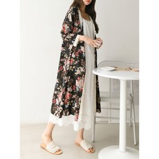 레이스롱가디건