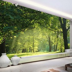숲뮤럴시트벽지