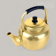 대형 황주전자 노란 반죽 막걸리 대용량 주전자 국산 4L, 1개