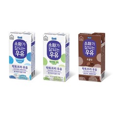 매일유업 소화가잘되는 멸균 우유 저지방 초코맛 락토프리 190ml 24팩, 03.초콜릿맛 190ml x 24개