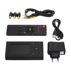 캡처박스 av 분배기오디오 비디오 캡처 변환기 레코더 VHS/캠코더 테이프 VCR DVD 캠코더 게임 콘솔 용 8GB, 01 EU Plug