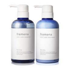 FREMENA (프레메나) 손상케어 부스스한 모발도 보송보송 윤기나는 모발로 샴푸 トリートメント 세트 각 400ml 알긴거리향