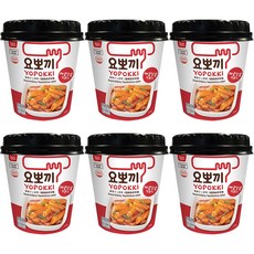 요뽀끼 매콤달콤 맛 떡볶이 140g x 6개