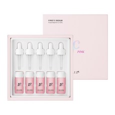 [본사직영] 리즈케이 퍼스트C 세럼 핑크 퓨어 비타민 씨 15% (5개입) #7일세럼 #기미 #잡티세럼, 10ml, 5개 - 레츠큐어순수비타민파우더