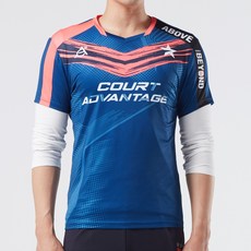 코트어드밴티지 남성 스포츠 기능성 데일리 반팔 라운드티셔츠 배드민턴 탁구 볼링 홈트 휘트니스 러닝 1027