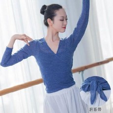 발레 연습복 성인 무용복 카디건 가을 보온 발레에 아우터 걸치고 얇은 레이스에 긴팔 랩톱