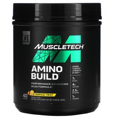 MuscleTech Amino Build 트로피컬 트위스트 614g(21.64oz), 2kg, 1개