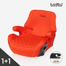 [토드비] 1+1 뉴코쿤 ISOFIX 부스터 주니어카시트 오렌지, 1+1 뉴코쿤 ISOFIX 카시트 오렌지