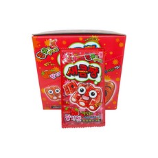 새콤짱 딸기맛 35g 24개 젤리 간식 군것질 주전부리 사탕 캔디 문방구 편의점