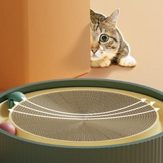 장난감 냥이 턴테이블 고양이 공놀이 원형 스크래쳐 thu, 45cm 리필스크래처, 45cm리필스크래처, 1개