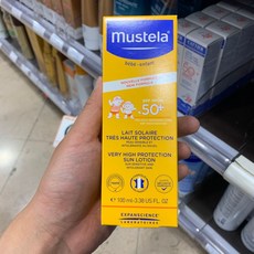 무스텔라 베리 하이 프로텍션 선 로션 SPF50 100ML MUSTELA LAIT SOLAIRE 유아선크림, 1개