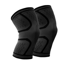 G2P 무릎보호대 니슬리브 등산 관절 스포츠용품, 블랙, 1세트