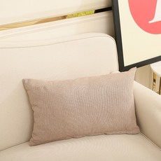 쿠션커버 허리베개 80쿠션허리 사각형 기대는쿠션 세트 80cm70쇼파 5060직사각형 70cm베개 센티길이 방 cm대, C07-커피색