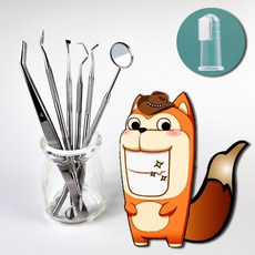 보람찬하루 반려동물 입냄새 제거 스케일링 치석제거기 6종 + 실리콘 손가락 칫솔 1p, 1개