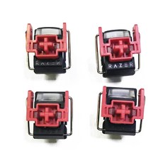 레이저 헌츠맨 엘리트 기계식 키보드를 위한 V2 슬라이엔트 라이너 레드 스위치 핫 스왑 가능 DIY 클리키 선형 광학 스위치, [01] 빨간, 한개옵션2, 한개옵션1