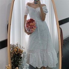 오픈숄더 드레스 셀프웨딩 JK0865