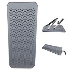 CBOKE Heat Resistant Silicone Mat Pouch Cover for Curling Iron Hair Styling Tools Flat Iron Grey, 본문참고