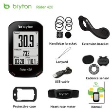 자전거 속도계 GPS Bryton 라이더 420 사이클링 컴퓨터 사용 가능 420t 420e 커버 케이스 방수 무선 새로운 2023