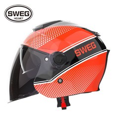 기어러스 스웨그 rs10 초경량 오픈페이스 오토바이 헬멧 1050g 스쿠터헬멧 선바이져 내장형 GEARUS SWEG