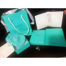 [해외]명품티파니앤코목걸이 Authentic Tiffany Co Return to Mini Double Heart Pendant Necklace Enamel Blue
