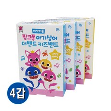 유디플러스 키즈밴드 핑크퐁밴드 혼합형 16매입 4갑, 4개, 16개입