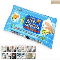청소용 만능 와이퍼 물티슈 30매 사무실 책상 탁자 테이블 먼지 제거, 단일상품